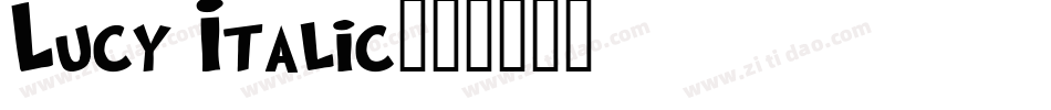 Lucy Italic字体转换